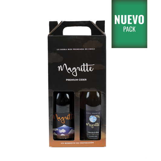 Pack Magritte - Sidra Sparkling Brut 750 ml + Sidra Tradición 750 ml