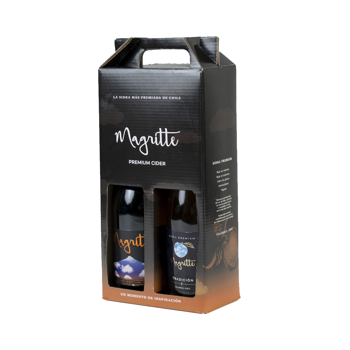 Pack Magritte - Sidra Sparkling Brut 750 ml + Sidra Tradición 750 ml